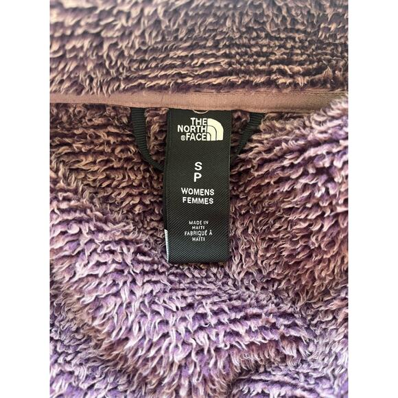 The North Face Womens Jacket Size S/P Small Petite Burgundy Furry Zip Pockets - Picture 10 of 10